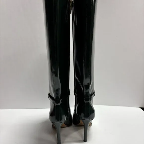 Vince Camuto Women’s Skylie Knee High Boots Green, Size 7W, Extra Wide Calf