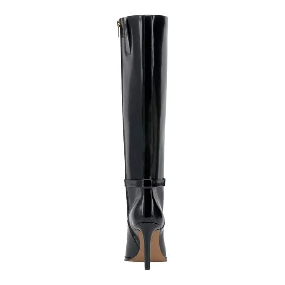 Vince Camuto Women's Skylie Wide Calf Stiletto Dress Boots Black Size 7