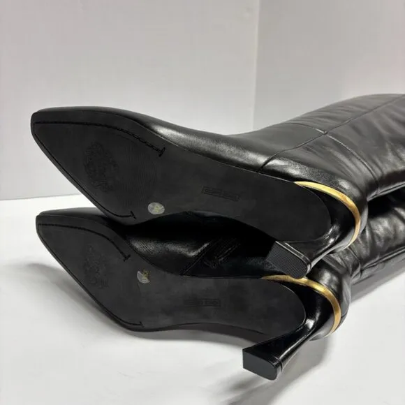 Vince Camuto Women’s Sutton, Black Knee High Boots, Size 9.5 M, Wide Calf