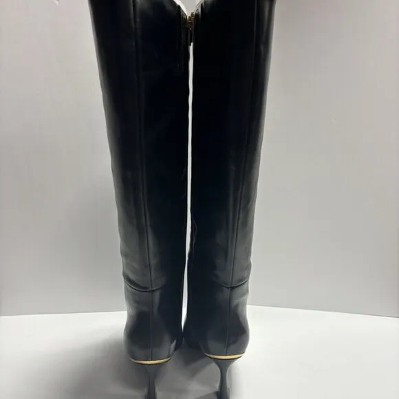 Vince Camuto Women’s Sutton, Black Leather Tall Boots, Size 10W, Extra Wide Calf