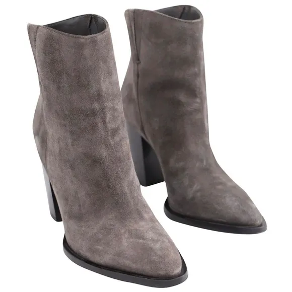 Vince Erving Ankle Boots in Grey Suede