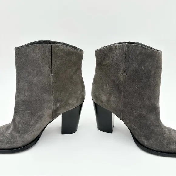 Vince Erving Ankle Boots in Grey Suede