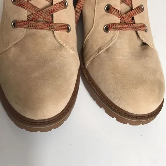 Vince Camuto Suede Leather Lace-Up Ankle Boots Size: 9.5W