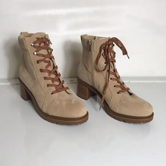 Vince Camuto Suede Leather Lace-Up Ankle Boots Size: 9.5W