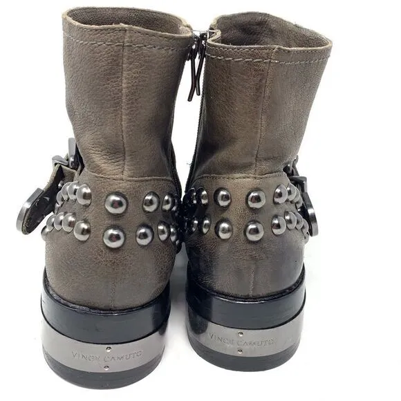 Vince Camuto Windetta Moto  Studded Leather Boots