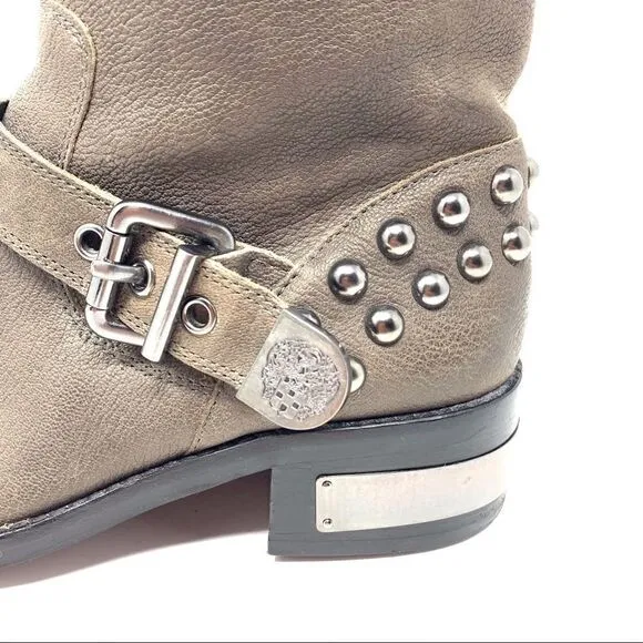 Vince Camuto Windetta Moto  Studded Leather Boots