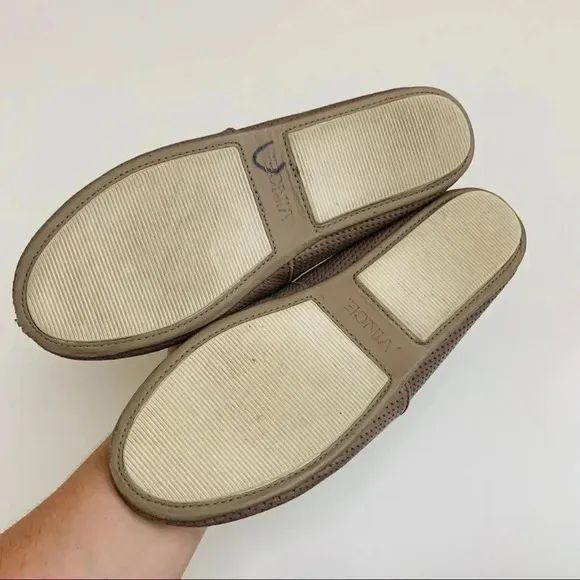 Vince Perforated Leather Loafers