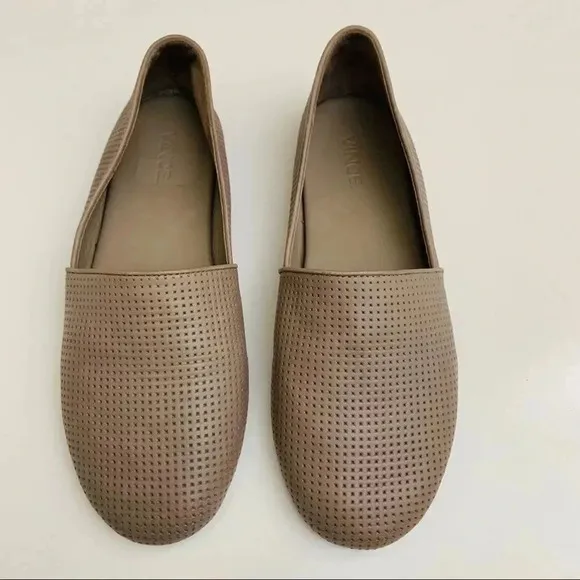 Vince Perforated Leather Loafers