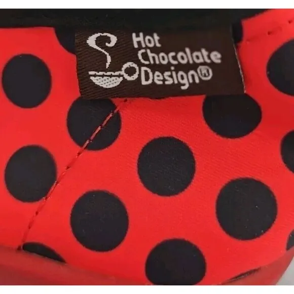 Vintage 2004 Hot Chocolate Design Mini Chocolatica Ladybug Shoes Size EU 32 US 1