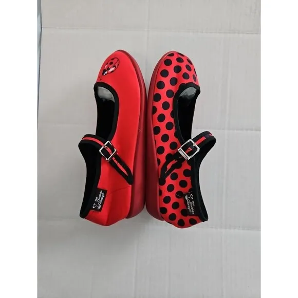 Vintage 2004 Hot Chocolate Design Mini Chocolatica Ladybug Shoes Size EU 32 US 1