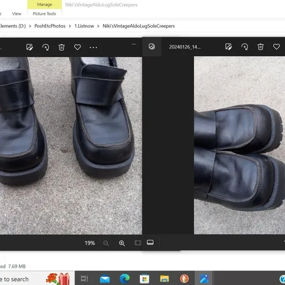 Vintage 90s Lug Sole Chunky Creeper Loafers
