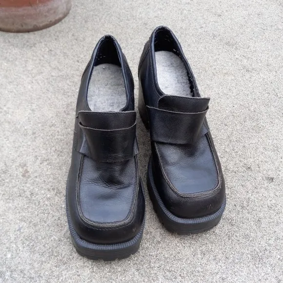 Vintage 90s Lug Sole Chunky Creeper Loafers