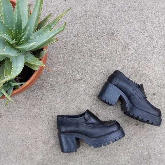 Vintage 90s Lug Sole Chunky Creeper Loafers
