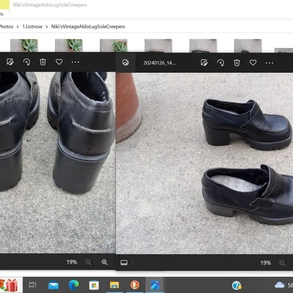 Vintage 90s Lug Sole Chunky Creeper Loafers