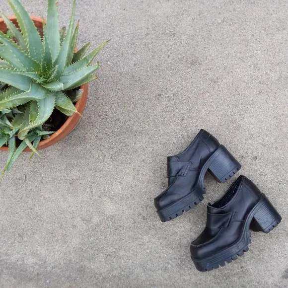 Vintage 90s Lug Sole Chunky Creeper Loafers