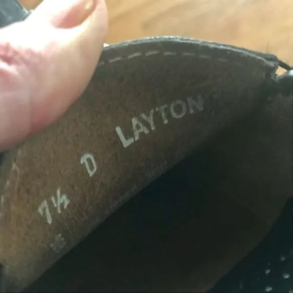 Vintage Bass Layton preppy kiltie tassle loafers