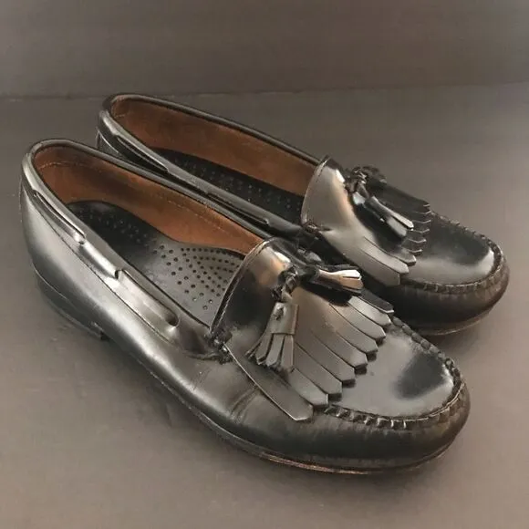 Vintage Bass Layton preppy kiltie tassle loafers