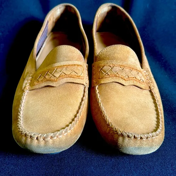 Vintage BOTTEGA VENETA Suede Driving Loafers
