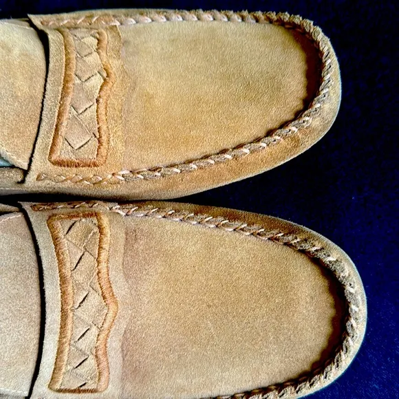 Vintage BOTTEGA VENETA Suede Driving Loafers