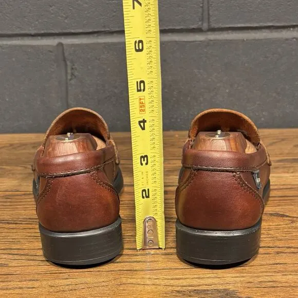 Vintage Eastland Chunky Brown Leather Penny Loafers Women’s 7.5 Made In USA
