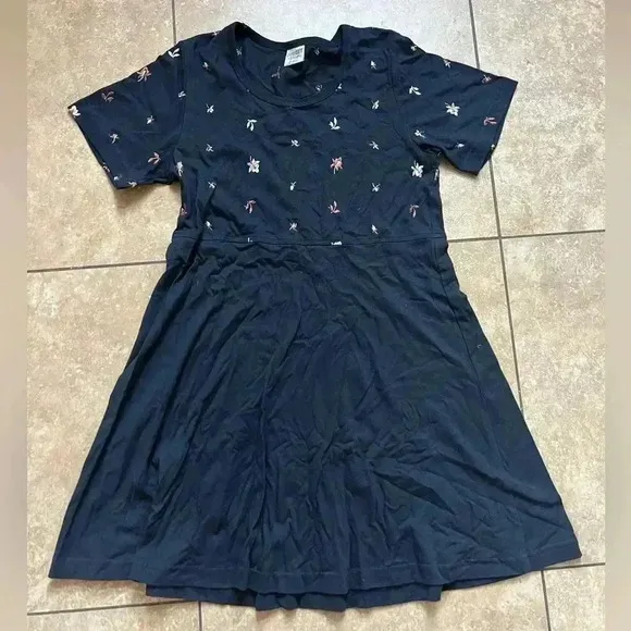 Vintage Johnny Was T Shirt Embroidered Dress One Size