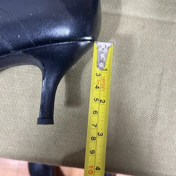 Vintage Victorian style real leather boots wide-calf