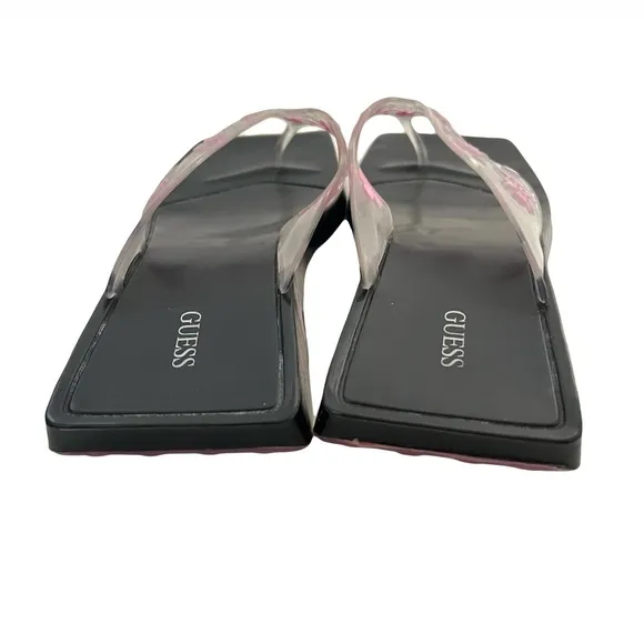 vintage Y2K sandals Guess square toe thong floral