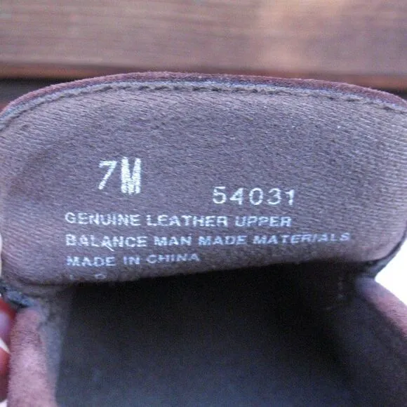 Vintage Brown Hush Puppies Heeled Loafers