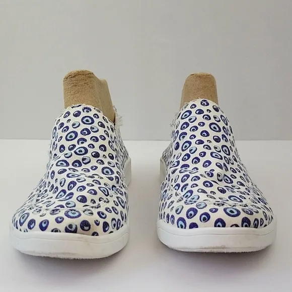 Vionic Beach Malibu Slip On Sneakers Bubble Print Size 7.5