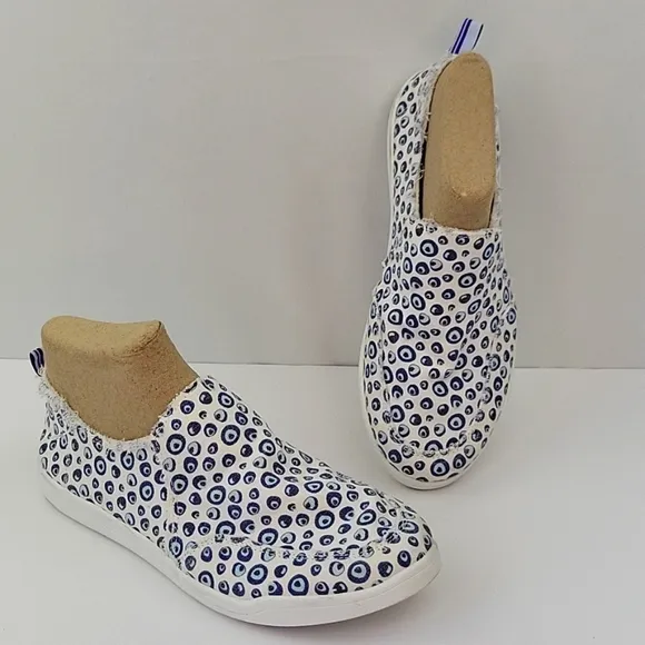 Vionic Beach Malibu Slip On Sneakers Bubble Print Size 7.5