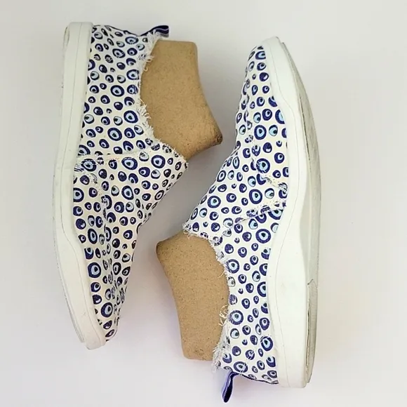 Vionic Beach Malibu Slip On Sneakers Bubble Print Size 7.5