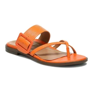 Vionic Citrine Julep Orange Leather Sandals Size 8