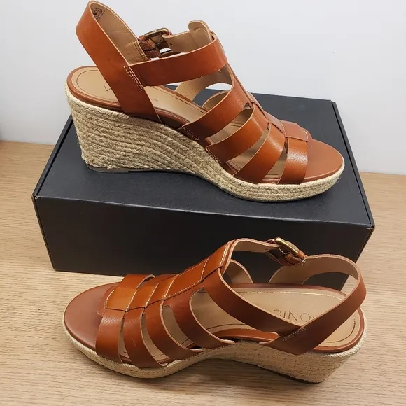 Vionic Jaylah Women's Leather Gladiator Espadrilles