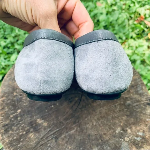 Vionic Kenya gray suede loafers 5