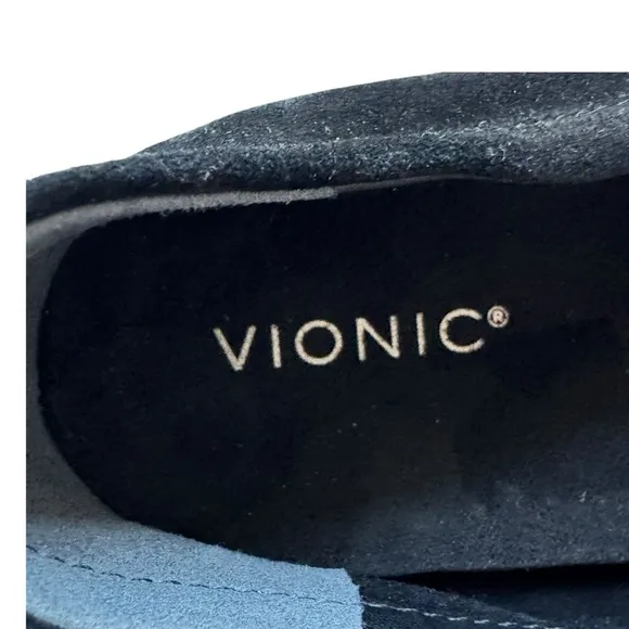 Vionic Uptown Black Suede Leather Flexible Sole Comfort Loafer | 11 W