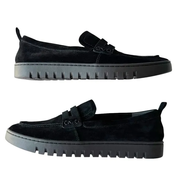 Vionic Uptown Black Suede Leather Flexible Sole Comfort Loafer | 11 W