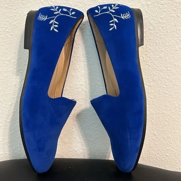 VIONIC WILLA LOAFER FLAT COBOLT BLUE LIKE NEW SZ 6 CAREER EVERYDAY DATE NIGHT