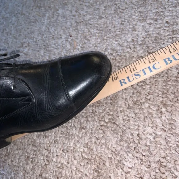 VOGEL pull on field boots custom but equivalent to 7 regular calf BLACK LEATHER
