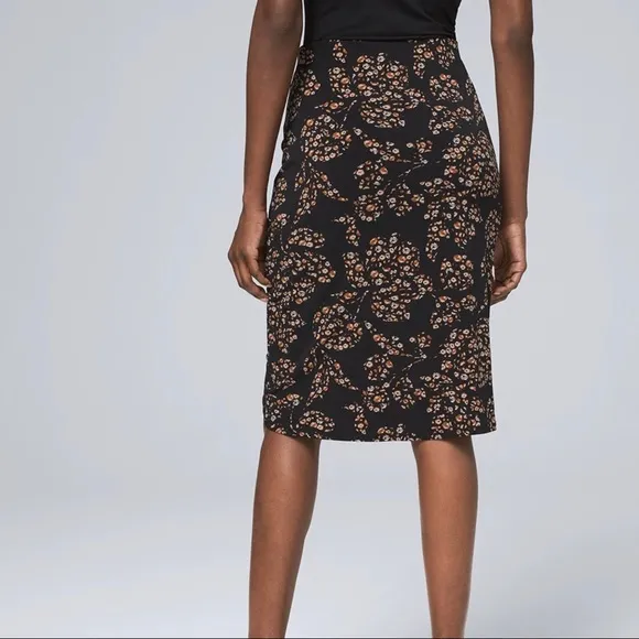 WHBM - Petite Matte Jersey Ruched Pencil Skirt
