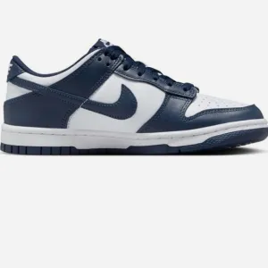 White and Navy Dunks 7y