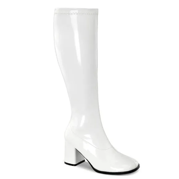 Wide Calf Heel Knee High Boots