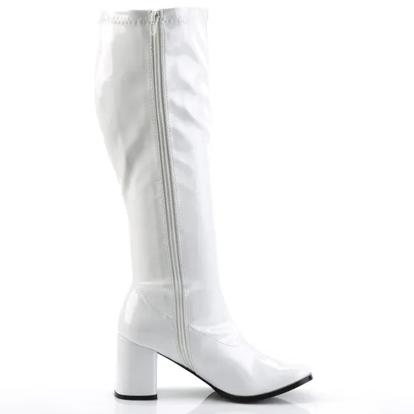 Wide Calf Heel Knee High Boots