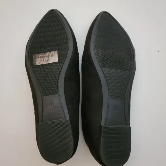 WILD DIVA Lounge Pointy Toe Ballerina flats faux suede Size 8.5