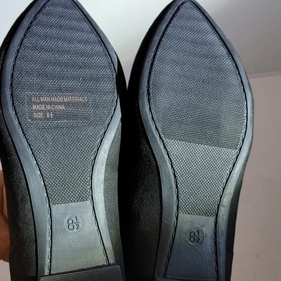WILD DIVA Lounge Pointy Toe Ballerina flats faux suede Size 8.5