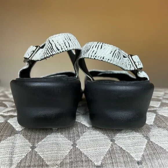 Wolky Double Hook &amp; Loop Strap Wedge Heeled Walking Sandals Women EU 40 US 9