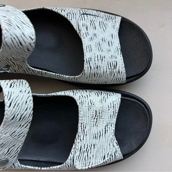 Wolky Double Hook &amp; Loop Strap Wedge Heeled Walking Sandals Women EU 40 US 9