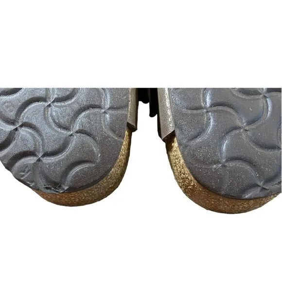 Women's Birkenstock Gizeh Birko-Flor Brown Thong Sandals Size 37
