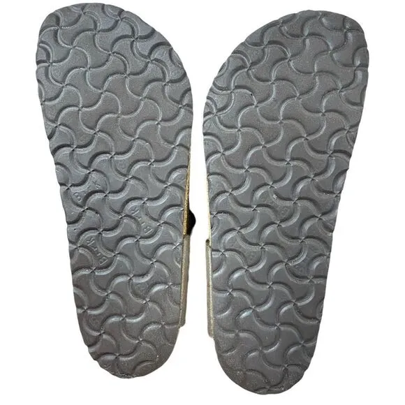 Women's Birkenstock Gizeh Birko-Flor Brown Thong Sandals Size 37