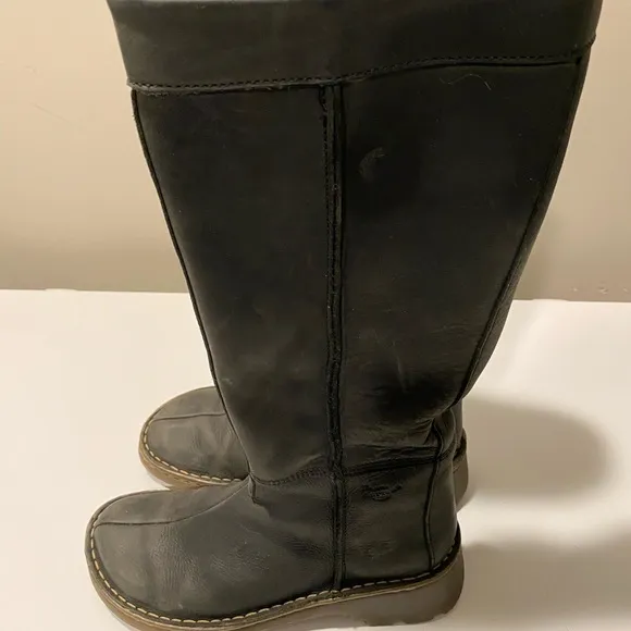 Women's Black Leather Dr. Martens Boots