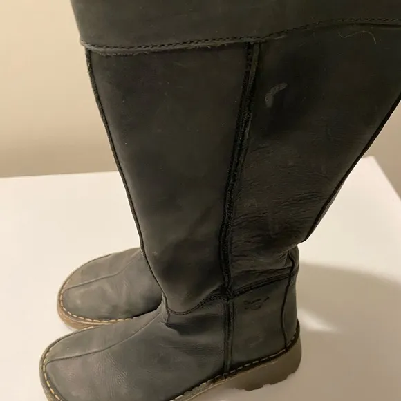 Women's Black Leather Dr. Martens Boots
